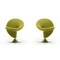 Manhattan Comfort Curl Swivel Accent Chair in Green and Polished Chrome, PK2 2-AC040-GR - alternate 1
